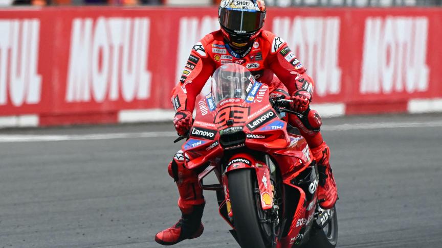 MotoGP : Marc Marquez (Ducati) décroche son 7e titre mondial et rejoint Valentino Rossi