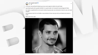 Mort de Lyad Smain à 27 ans : L'acteur de Un si grand soleil et Plus belle la vie nous quitte prématurément
