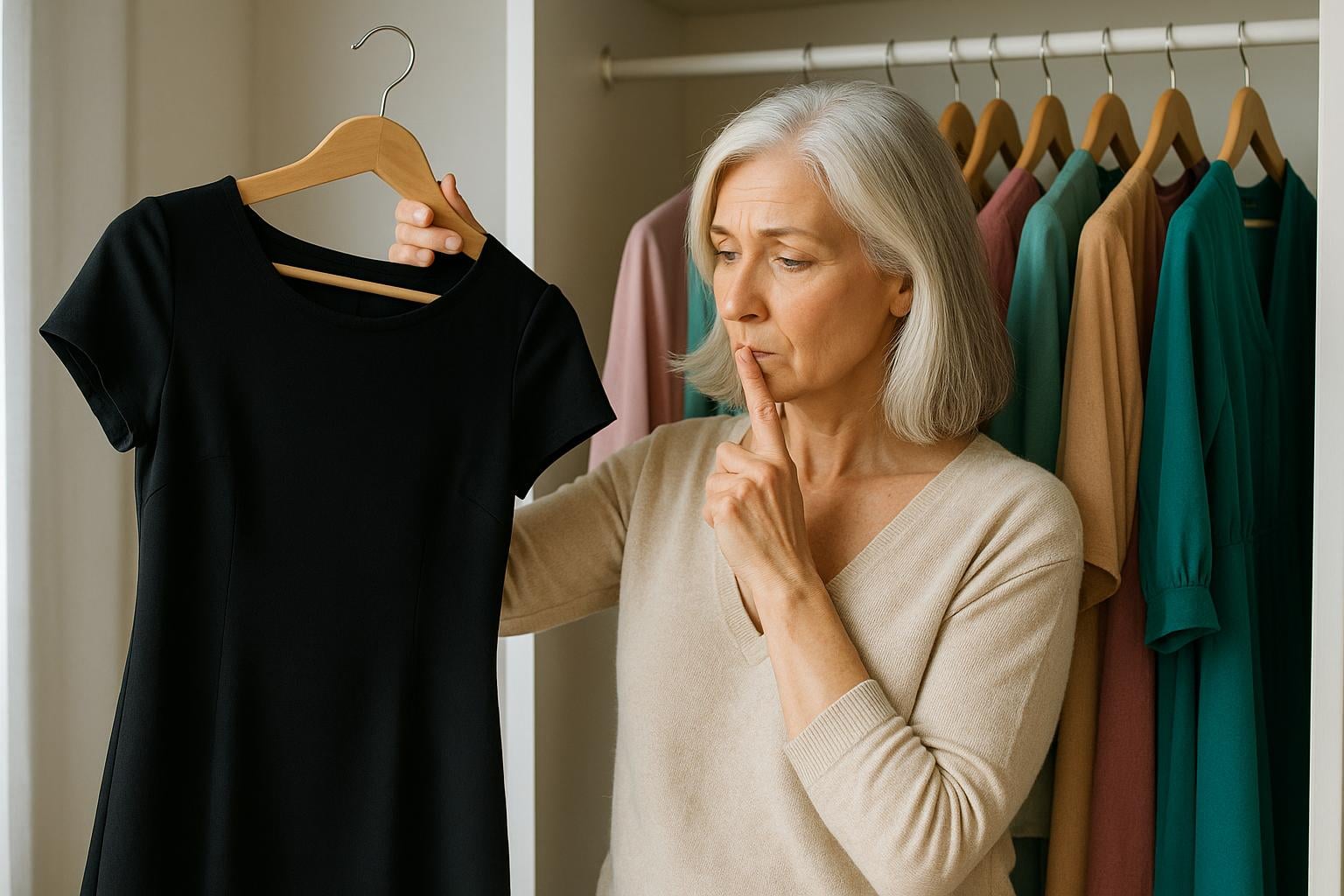 Pourquoi Éviter le Noir Après 50 Ans ? Les Couleurs qui Rajeunissent le Visage Mature en 2024